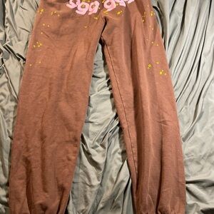 sp5der sweatpants brown X Large